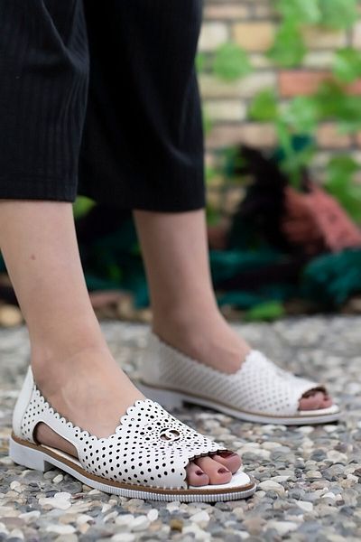 Riccon Weiße Freizeitschuhe für Damen0012504