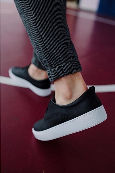 Knack Casual Shoe 077 Μαύρο (μαύρη σόλα)