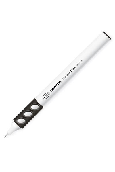 Gıpta Fineliner Thick 04 mm Round Body Black