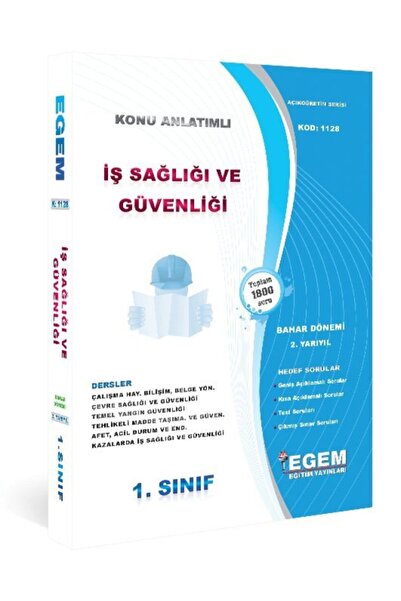 Genel Markalar AÖF 1. Sınıf İş Sağlığı ve Güvenliği Bahar Dönemi 2. Yarıyıl K...