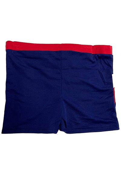 Deafox Navy Blue Boy's Leg Swimsuit