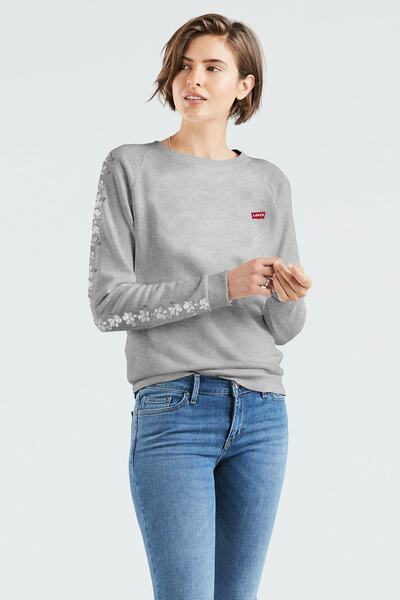 Levi's Жіноча футболка з розслабленим кроєм і графічним принтом Stacked Snowf...