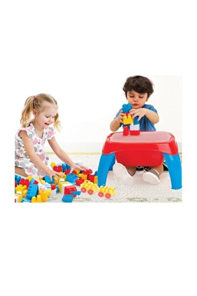 Adalı Oyuncak مكعبات كبيرة مع طاولة الأنشطة 42 قطعة