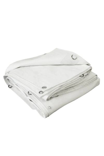 Edoplast 3x5 Metre Beyaz Lamineli Branda Çadır Gölgelik Su Toz Geçirmez Bağla...