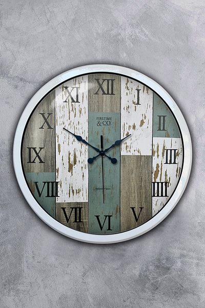 Kasva Concept Gift 40 cm White Metal Roman Wall Clock