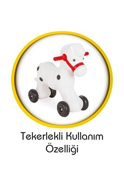 PİLSAN Tekerlekli Kullanım 2 In 1 Sallanan Midilli At At