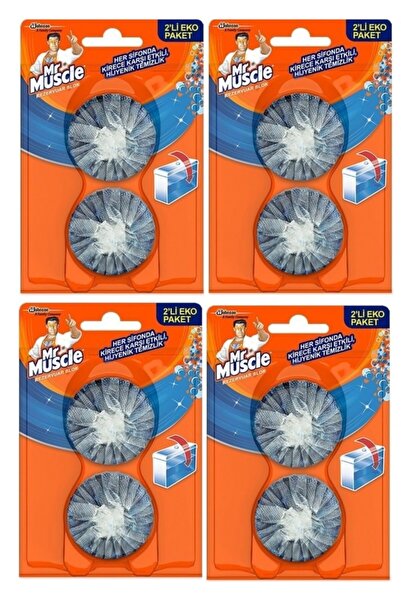Mr. Muscle Mr Muscle Rezervuar Blok Tuvalet Temizleyici 4'lü