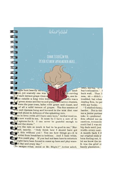 Bikutumutluluk Gift - N081 A5 Design Spiral Notebook - Where I Want to Be Books