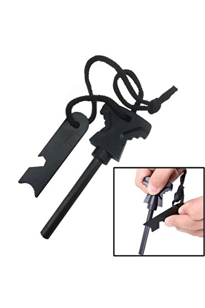 epazzar Dağcı Çakmak Taşı Kamp Ateşi Yakma Kiti Düdük Hediyeli