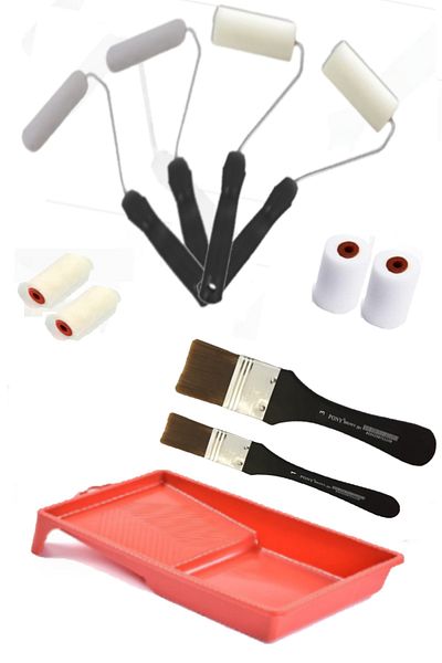 Cadence Sponge Velvet Roller Brush Set 11 Pieces Lux