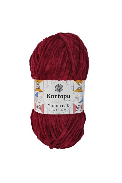 Kartopu خيط مخملي من يوموركاك 100 جرام قطعة واحدة K106 فيشني