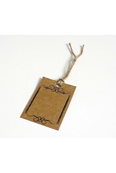 Vice Kraft Fiyat / Hediye Etiketi /jüt Ipli Baskılı 30 Adet Etiket(4.5 X 7 Cm)