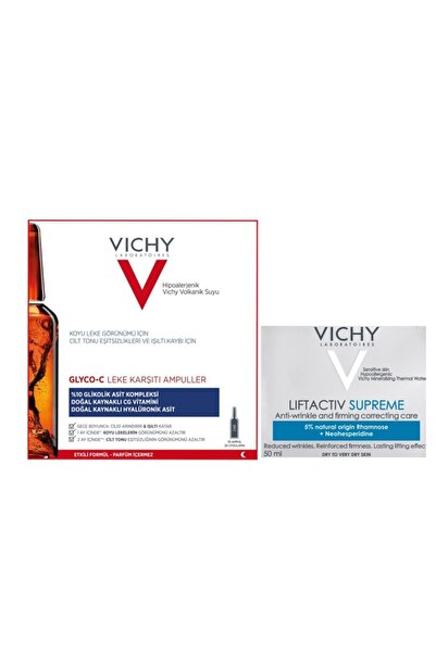 Vichy Vıchy Glyco-c Leke Karşıtı 10 Ampul + Vıchy Lıftactıv Supreme 50 Ml