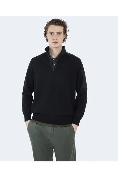 PAUL&SHARK Men's Ziped Pullover C.wWool