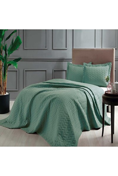 Taç Glory Tek Kişilik Yatak Örtüsü Yeşil