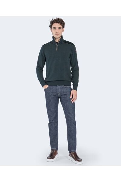 PAUL&SHARK Men's Ziped Pullover C.wWool