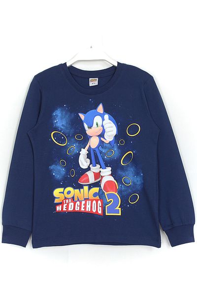 DobaKids Sonic the Hedgehog Echidna Knuckles and Miles Tails 3D printed boys σετ πιτζάμες Navy Blue