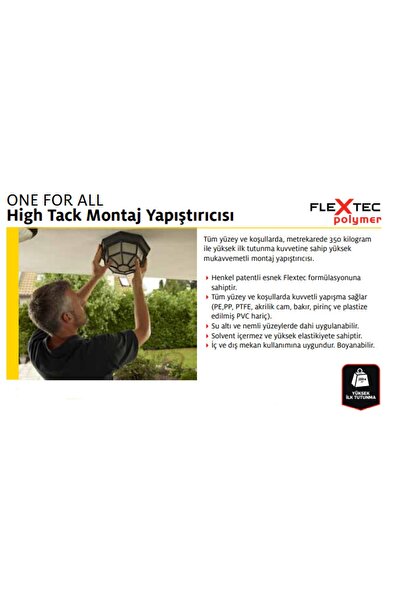 Pattex 6'lı Paket Yarım Koli One For All High Tack Montaj Yapışıtırıcısı 460 gr / 280 ml