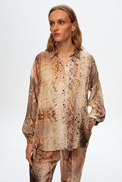 Love My Body Uzun Kol Desenli Tunik