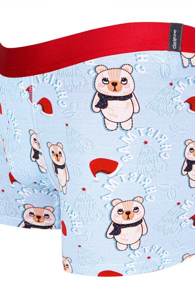 darkzone Чоловічі боксери з цифровим принтом у вигляді ведмедиків