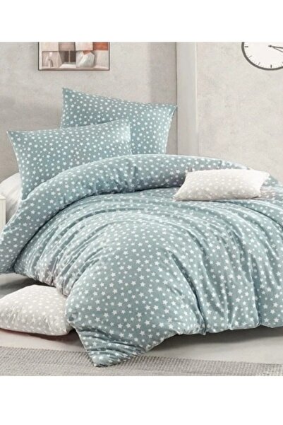 MORRİVAL Set cuvertură de pilota unică verde apă, husă de pilota + husă de pe...