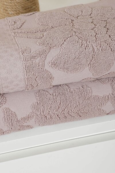 Mira Home Жаккардовий набір рушників для ванної кімнати з бахромою Soft Pamuklu Maria Grace