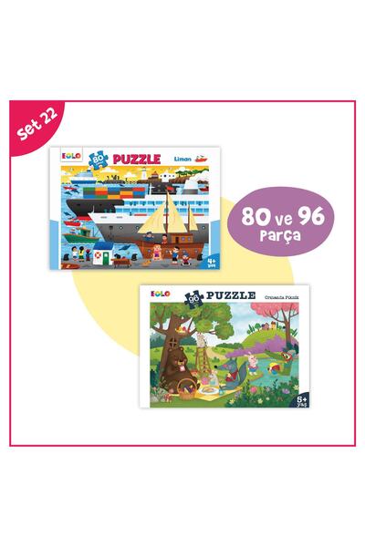 Eolo Yayıncılık 80 Parça Liman & 96 Parça Ormanda Piknik