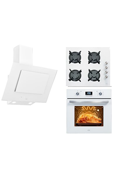 Çetintaş Evii Çetintaş Ankastre White Pearl Ankastre Set 24