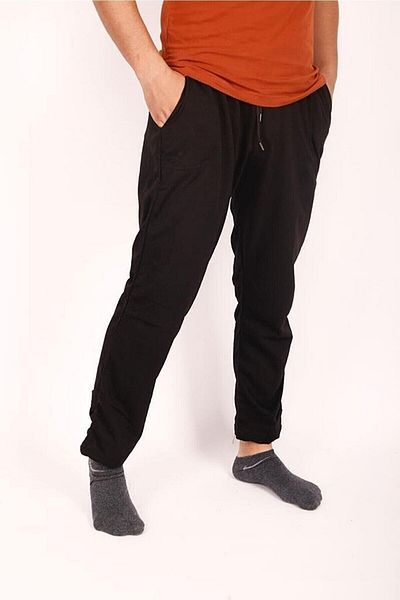 FATELLA Men's Straight Leg Cotton Combed Fabric Comfortable Cut Basic Tracksuit Bottom