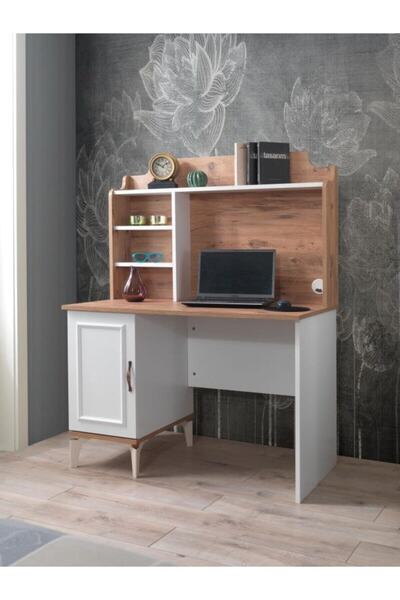 Erezogulları Mobilya Genç Odası Trend Yarım Kitaplıklı Çalışma Masası 110x60x...