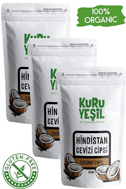 Kuru Yeşil Coconut Chips – 150 Gr – Dried Coconut – No Sugar Added – Natural ...