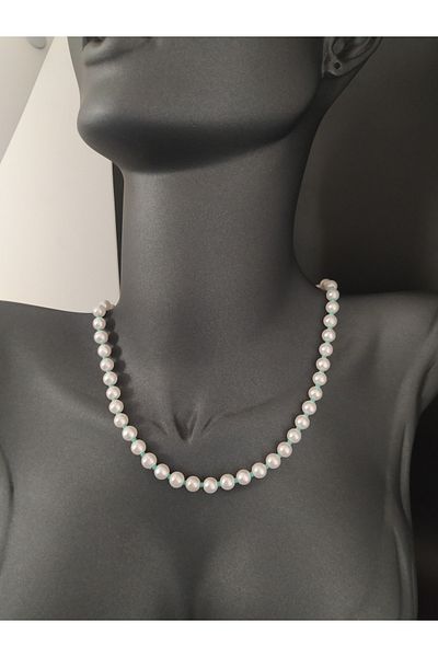 LUCK Women's Turquoise Beaded Pearl Necklace