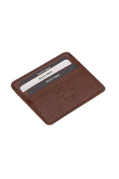 By Hakan West Polo 49 Γνήσιο Δερμάτινο Unisex Card Holder Tan