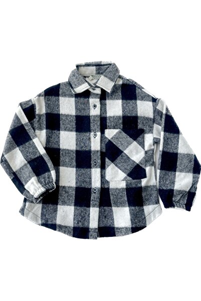 enjoy bebe Unisex Yaka Cepli Oduncu Gömlek