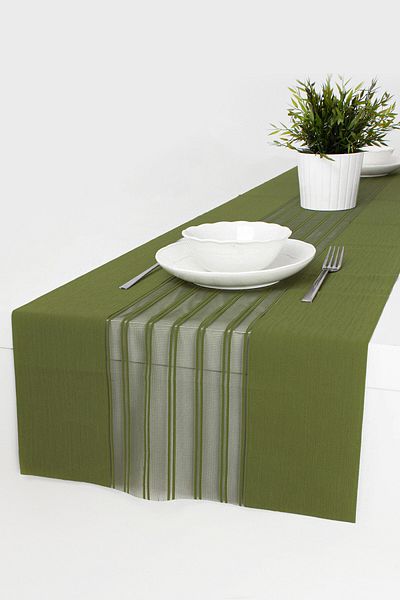 Kozastor Runner, Tablecloth, Green, 40x140