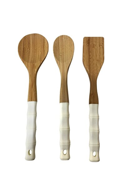 BOHOBAZZAR Capo 3 Parça Kepçe,kaşık,spatula Seti 30cm