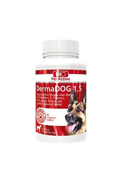 Bio PetActive Pet Active Dermadog Büyük Irk Köpekler Için Sarımsaklı Maya Tableti 100 Adet 150 Gr