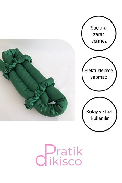 PratikDikisco Фритюрник за коса без нагряване Satin Hair Sausage