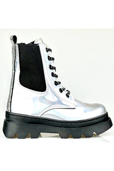 SERAYSAN Kız Bebek Gümüş Çizme