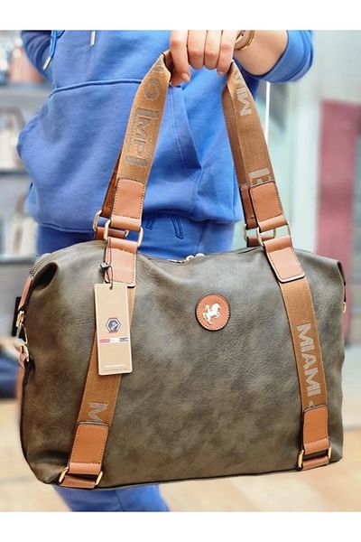 Miami Polo Large Size Soft Leather Hand and Shoulder Crossbody Bag