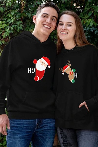 Merkür Store New Year's Special Lover Combination Hooded Sweatshirt