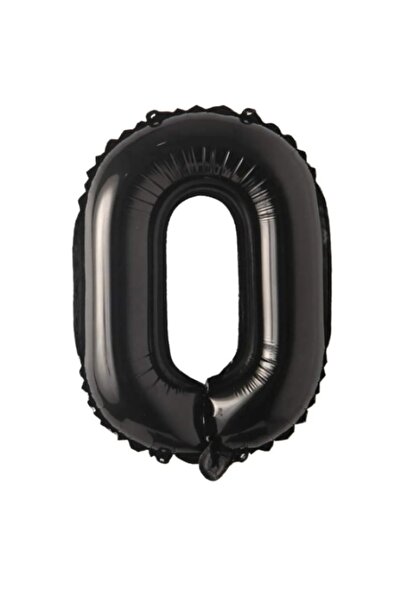 LOTUS PARTY بالون فويل أسود رقم 0 ( 76 سم - 34 بوصة )