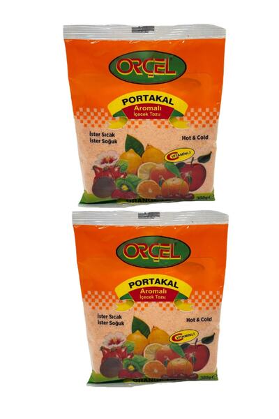 Portakal Aromalı Içecek Tozu Oralet Çay 300gr.x 2 Adet