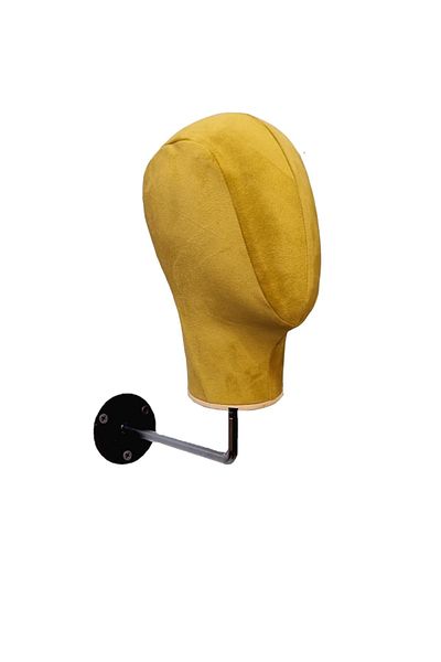 Manken İstanbul Wall Mounted Fabric Covered Accessory Mannequin Hat Manikin Wig Mannequin