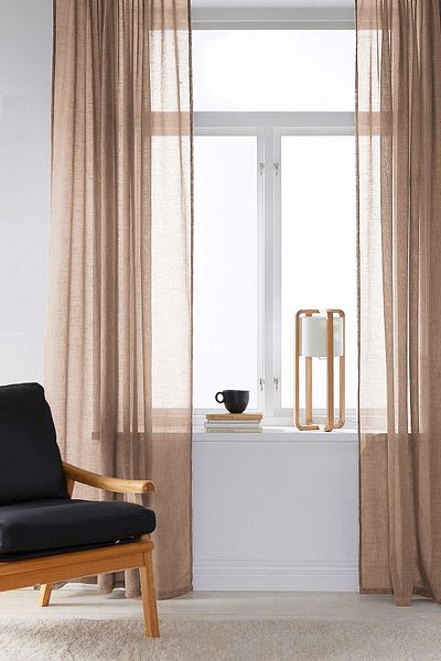 RİTMOHOME ستارة من التول تبدو وكأنها من الكتان الطبيعي