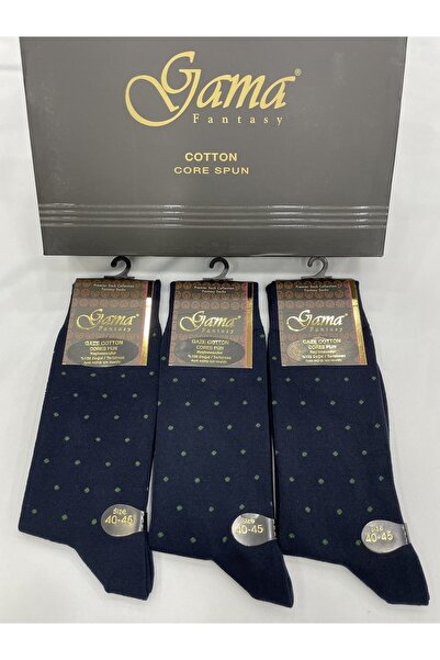 Gama Çorap 3 τεμάχια γάζα βαμβακερές 100% φυσικές νάιλον χωρίς πουά χοντρές χειμερινές ανδρικές κάλτσες