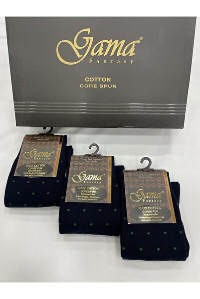 Gama Çorap 3 τεμάχια γάζα βαμβακερές 100% φυσικές νάιλον χωρίς πουά χοντρές χειμερινές ανδρικές κάλτσες