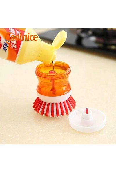 Kitchen Mood Practical Kitchen Bathroom Cleaning Brush with Detergent Tank