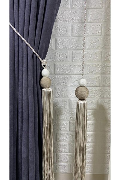 Şahinsoy perde Perde Aksesuar Seti ( Üçlü Set ) 2 Adet Braçol 1 Adet Orta Sarkıt