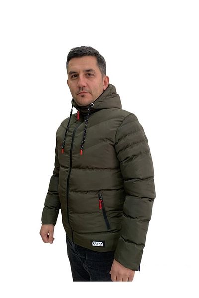 WeekJack Ανδρικό παλτό με κουκούλα